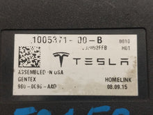 ⭕ 12-17 Tesla Model S Homelink Computer Garage Door Opener Module 1005371-00-B