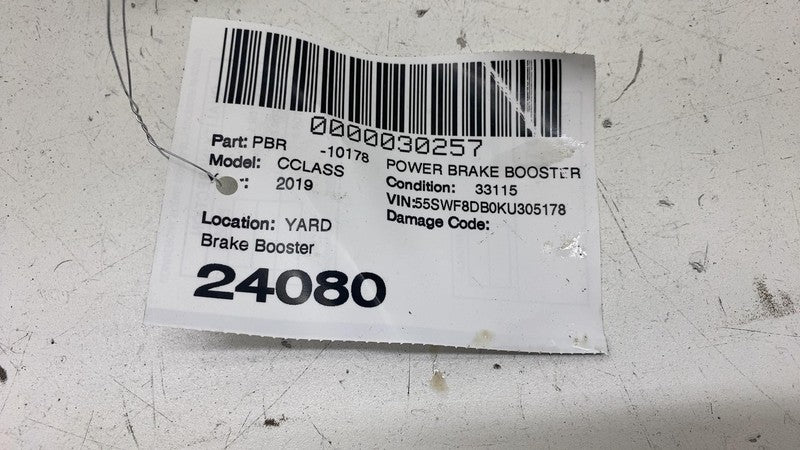 A 205 430 00 02 ⭕ 2018-2022 Mercedes Benz C-Class Brake Booster w/ Master Cylinder A2054300002
