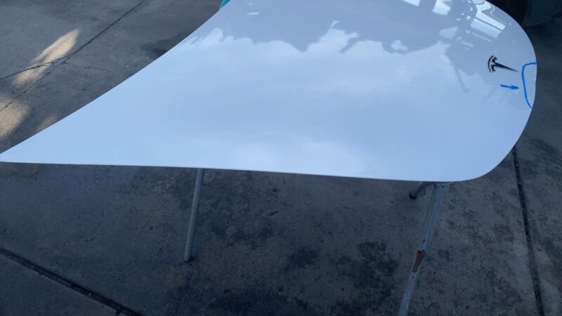 2017-2023 Tesla Model 3 M3 Front Hood Bonnet Shell Panel Cover Assy White - PPSW