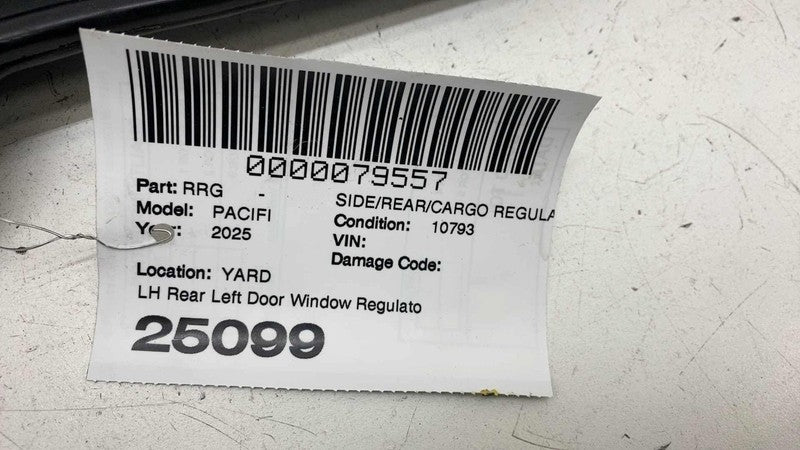 ⭕ 2017-2025 Chrysler Pacifica Rear Left Door Window Regulator & Motor 