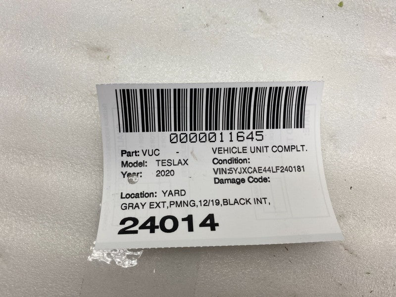 ⭕ 2016-2020 Tesla Model X MX Rear Driver Side C-Pillar Mid Trim Panel 