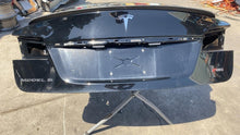 ⭕ 12-15 Tesla Model S Rear Trunk Liftgate Hatch Panel w/ Window Glass Black PBSB