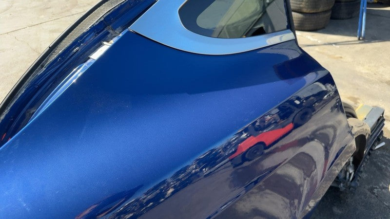 ⭕ 16-20 Tesla Model X Rear Quarter Fender Frame Panel Cut Out Right Blue - PPSB