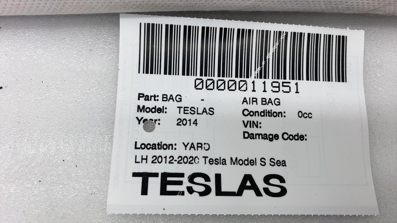 ⭕ 2012-2017 Tesla Model S MS Front Driver Side Seat Airbag Left OEM 10