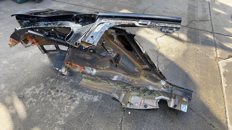 1553757-E0-K 2021-2023 Tesla Model S Rear Left Quarter Panel Structural Cut Out LH Black PBSB