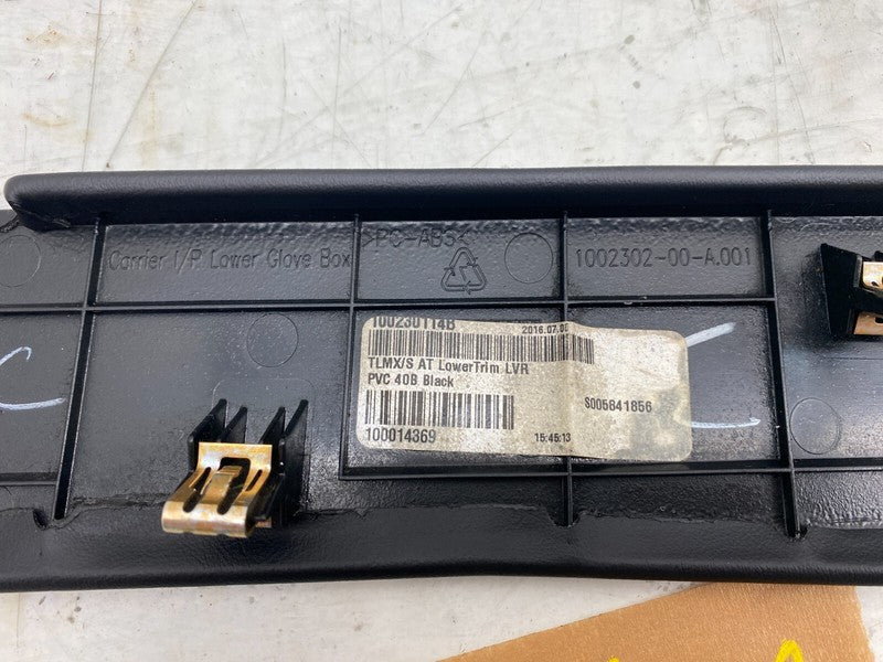 100230200A ⭕ 16-20 Tesla Model X Instrument Panel Lower Glove Box Trim Cover 1002301-14-B
