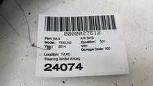 ⭕12-15 Model S Steering Wheel Airbag w/ Control Switch & Trim Bezel 1023381-01-C
