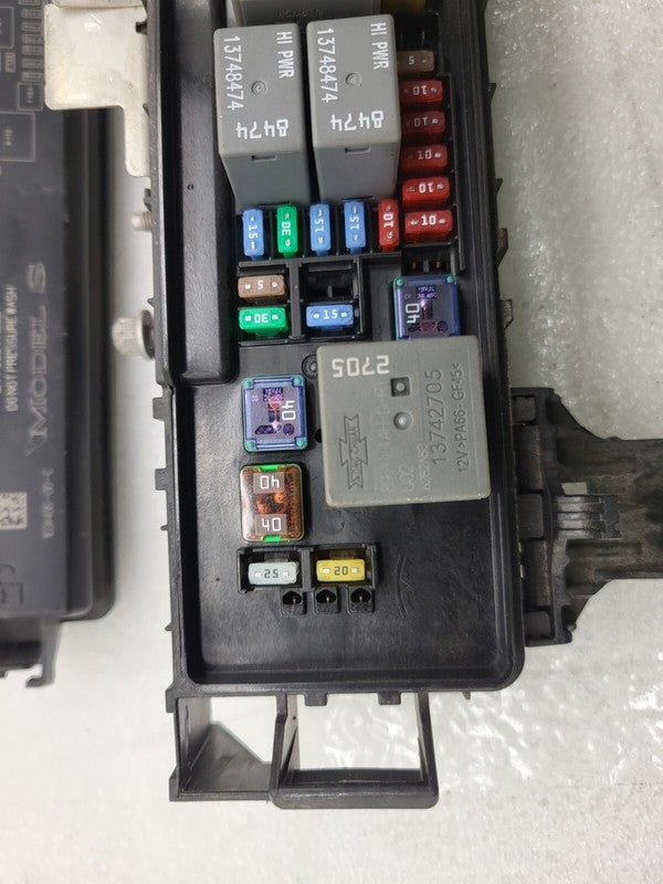 103440500F ⭕ 16-20 Model S Front Trunk Frunk Engine Bay Fuse Box 12V + Cover 1034405-00-F