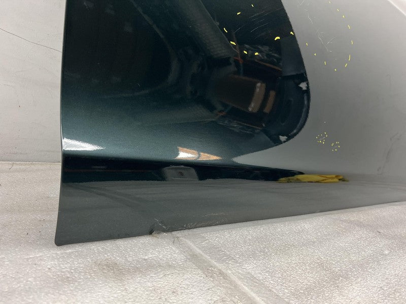 ⭕ 12-15 Tesla Model S Front Passenger Side Door Shell Panel Right Gree