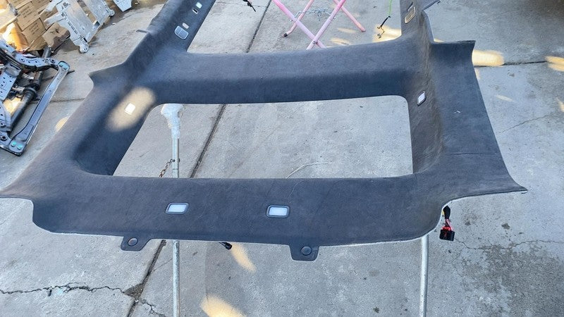 2022-2024 Rivian R1S Roof Headliner Microfiber Suede w/ Panoramic Sunroof Black