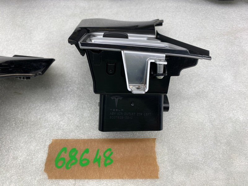 ⭕ 12-15 Tesla Model S Dash A/C Air Vent Outlet Dashboard Trim Panel 60