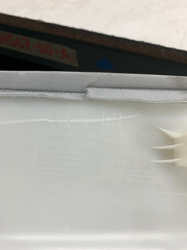 ⭕ 17-23 Tesla Model 3 Rear Driver Side Rail Trim Providence Cover Left