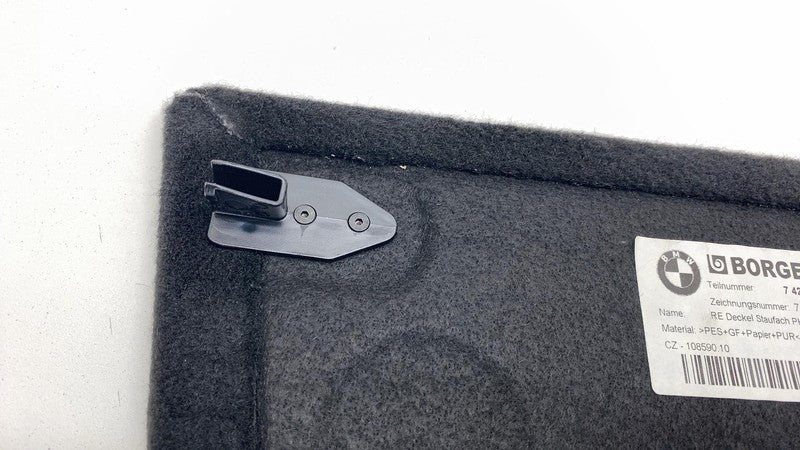 2018-2021 BMW 530e Passenger Side Trunk Luggage Storage Cover Trim Pan