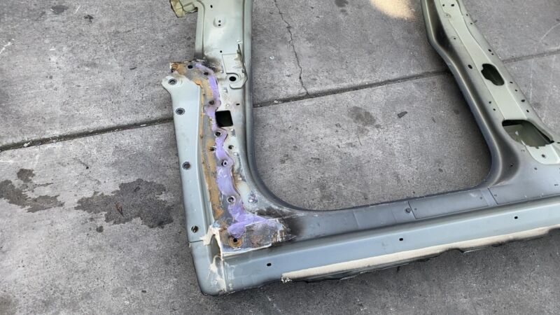 1917292-ST-A 2024-2025 Tesla Cybertruck Passenger Body Side Outer Structural Frame Right RH