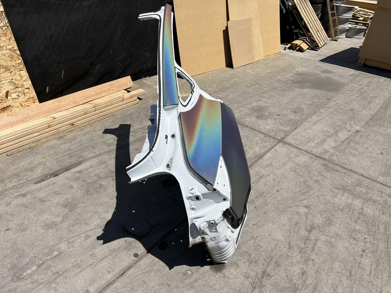 ⭕ 21-23 Tesla Model 3 Rear Right Quarter Panel Structural Frame Cut White - PPSW