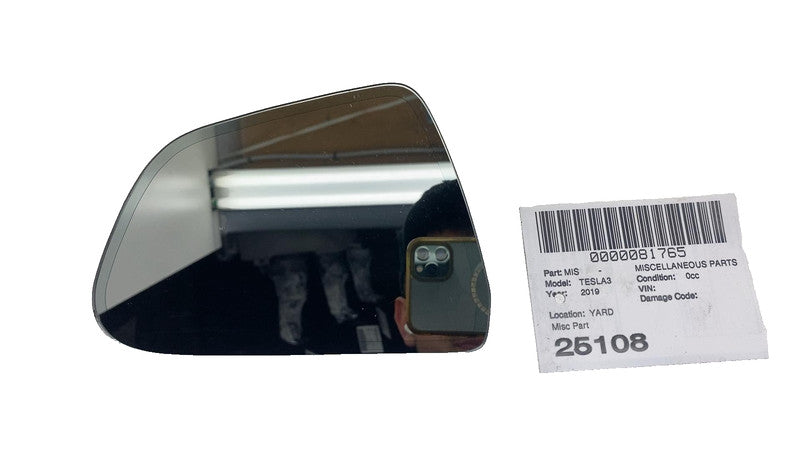 ⭕ 2017-2023 Tesla Model 3 Driver Side Exterior Rear View Door Mirror Glass Left
