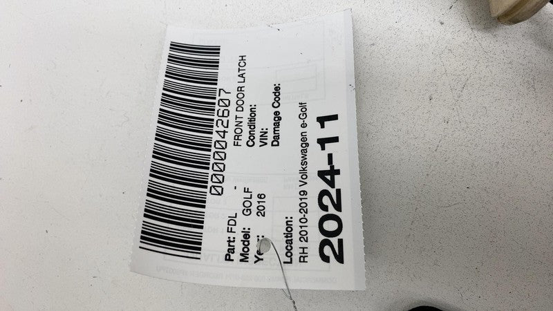 5N0 839 885 H ⭕ 10-19 Volkswagen Golf Front Right Door Handle w/ Door Lock Actuator 5N0839885H