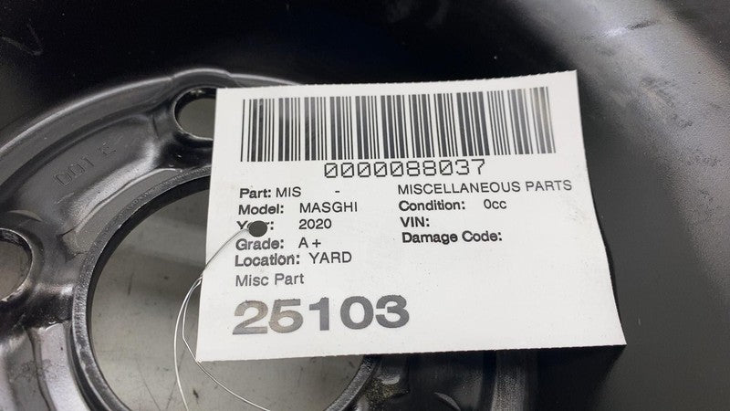 ⭕ 2017 2018 2019 2020 Maserati Ghibli Emergency Spare Wheel Rim & 175/55-18 Tire