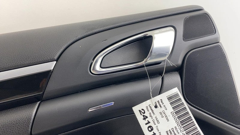2011-2018 Porsche Cayenne S Rear Left Interior Door Panel Trim Cover Black OEM