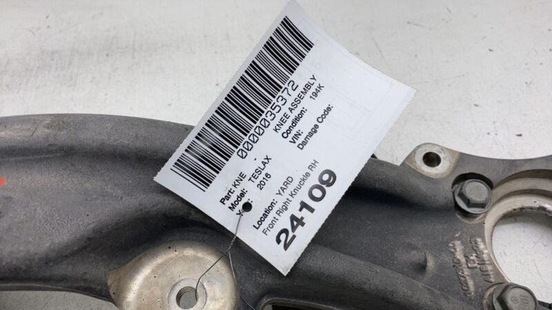 102731600F ⭕16-20 Model X Front Right Knee Knuckle + ABS Sensor + Rotor Shield 1027316-00-F