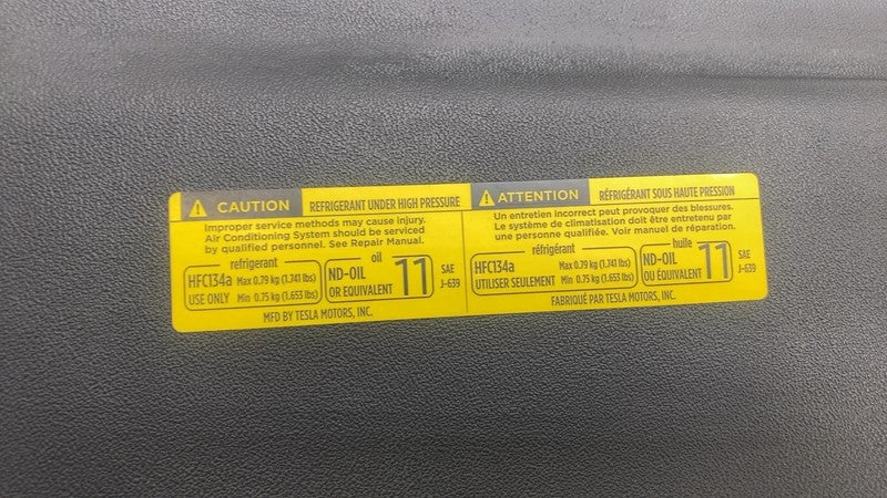 ⭕ 12-15 Tesla Model S Front Right Underhood Apron Cover Trim Panel 100