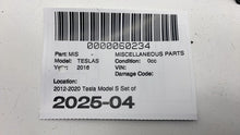 ⭕ 12-20 Model S Set of 4 Front & Rear Door Handle Insert Trim Cover 1002974-00-E