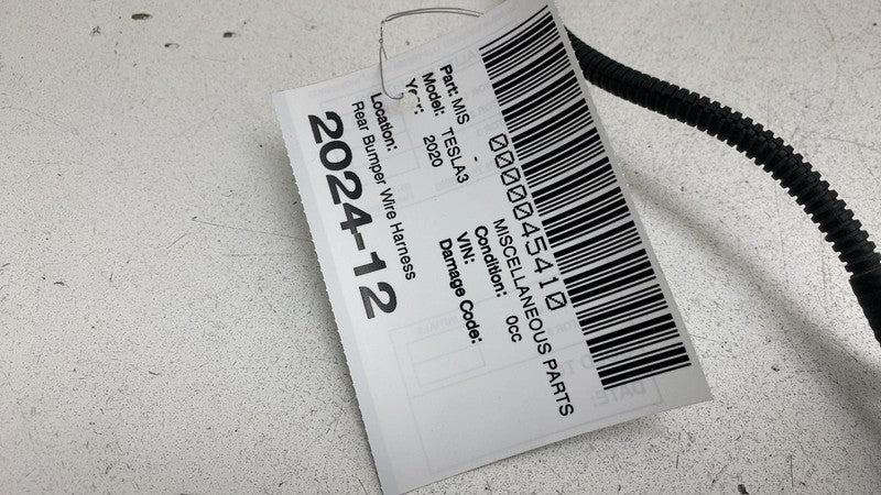 ⭕ 2017-2023 Tesla Model 3 M3 Rear Bumper Wiring Harness Cable Wire Loo