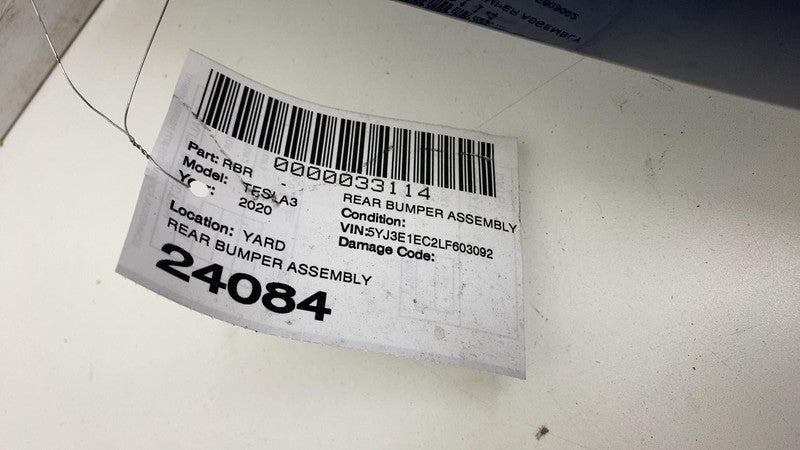 ⭕ 2017-2022 Tesla Model 3 Rear Bumper w/ Park Sensor & Reflector Lamp 