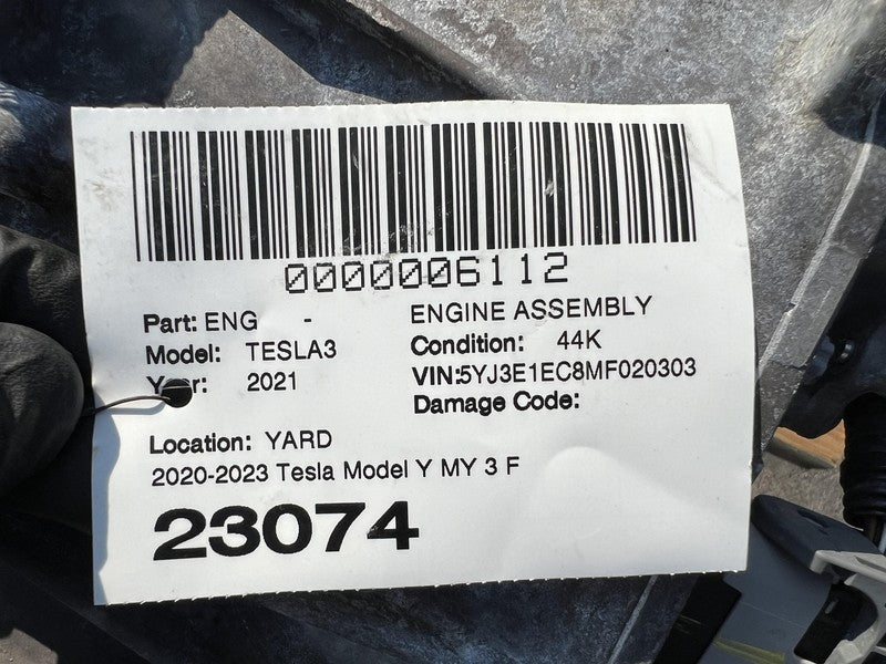 ⭕ 17-23 Tesla Model Y 3 Front Drive Unit Engine Electric Motor AWD 112