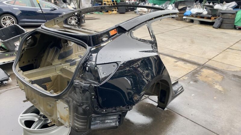 ⭕ 2017-2020 Tesla Model 3 Rear Left & Right Quarter Panel Structural Frame Black