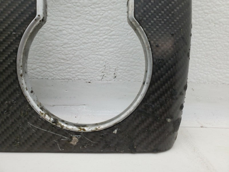 ⭕16-20 Model X MX Center Console Cup Holder Bezel Trim Carbon Fiber 10