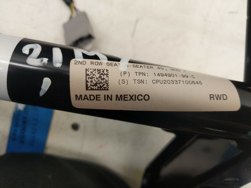 1494840 00 A ⭕ 20-22 Tesla Model Y Rear Right 2nd Row Seat Track Rail Frame & Upper Cushion