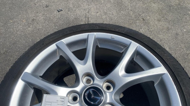 9965277070 ⭕ 13-15 Mazda MX-5 Miata Set of 4 17" Wheel Rim (5 Y Spoke) w/ Tire 9965277070