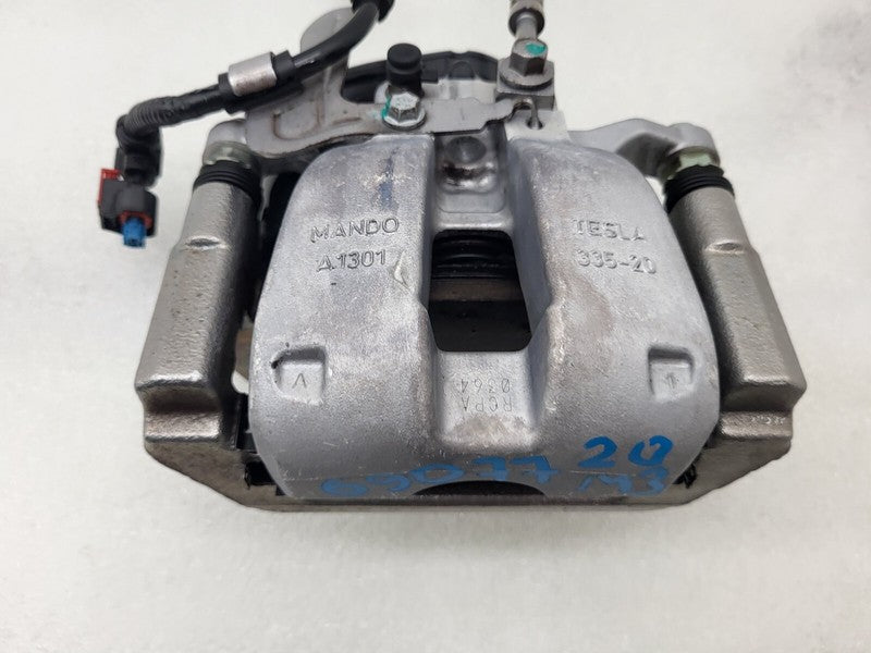 104462300F ⭕ 2017-2025 Tesla Model 3 Rear Left Caliper w/ Brake Line Hose BASE 1044623-00-F