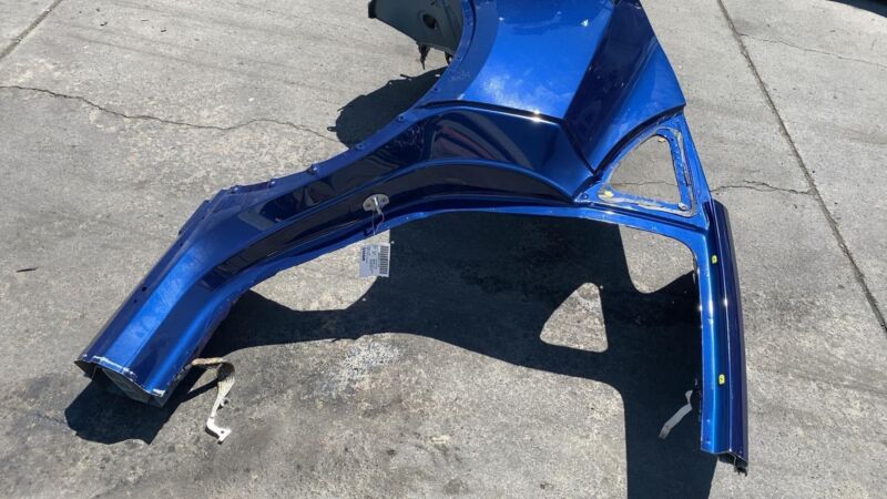 ⭕ 2020-2023 Tesla Model Y Rear Right Quarter Panel Structural Cutout Blue PPSB