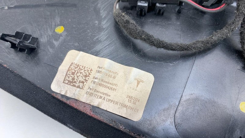 2024 Tesla Cybertruck Front Passenger Side A-Pillar Cover Panel Trim R