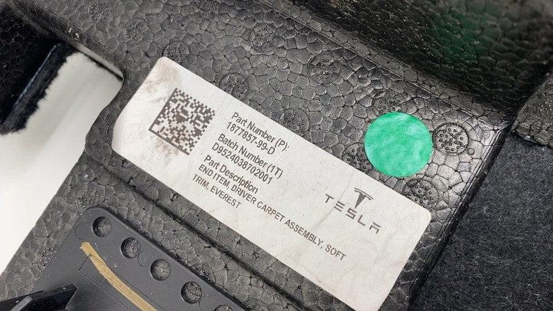 2024-2025 Tesla Cybertruck Front Driver Side Foam Trim Panel Carpet Co