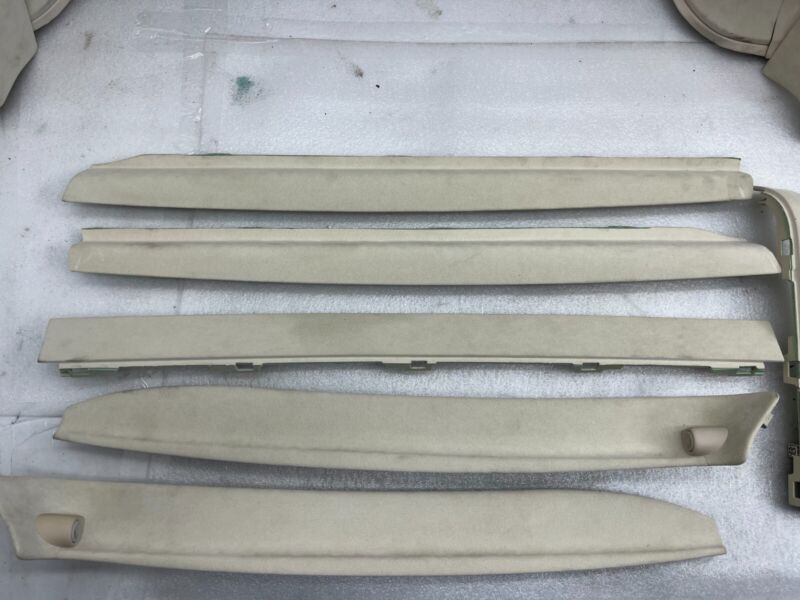 2016-2020 Tesla Model X SET of Ceiling Headliner Sunvisor Upper A + B + C-Pillar