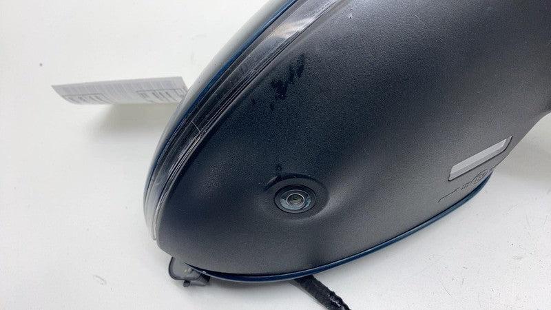 2225.6166BG5D ⭕ 19-23 Cayenne Right Power Folding Door Mirror w/ Blind Spot Blue RH (No Glass)