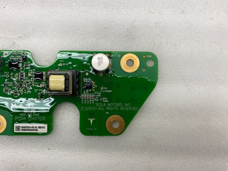 104270301G ⭕12-20 Tesla Model S PCBA High Voltage Battery Standby Supply Board 1042703-01-G