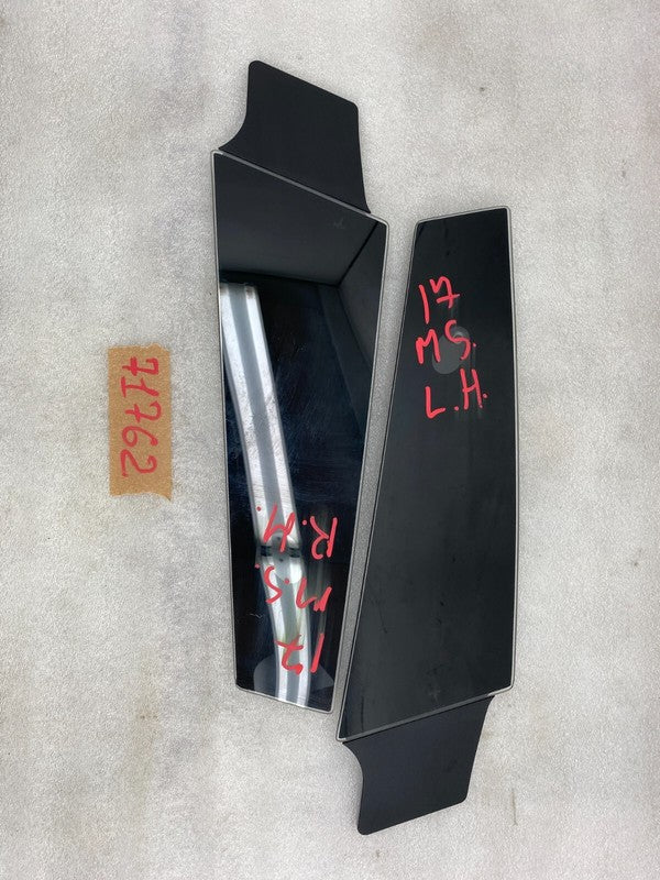 108389900B ⭕ 16-20 Tesla Model S Left & Right B-Pillar Glass Applique & Camera 1092307-00-B
