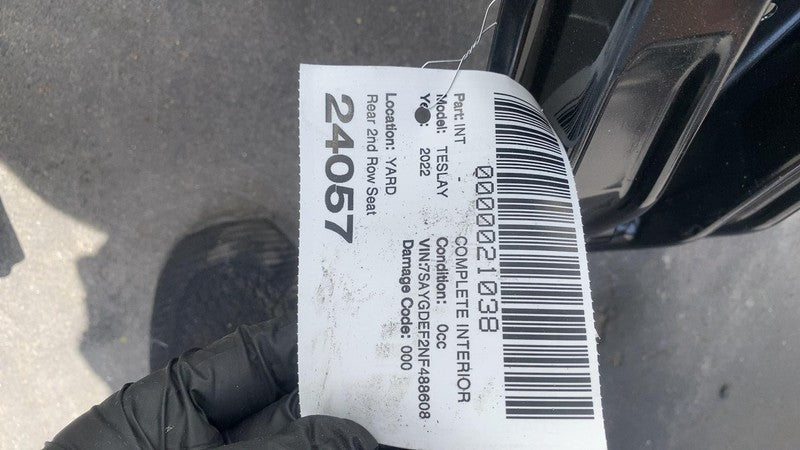 ⭕2020-2022 Tesla Model Y Rear 2nd Row Seat (5-Seater) Premium PUR Whit