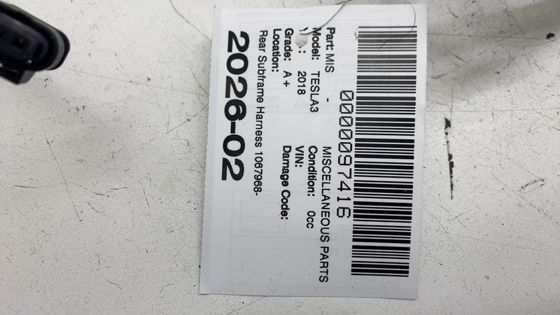 ⭕17-23 Tesla Model 3 Rear Cradle Subframe Wiring Harness Cable Wire 10