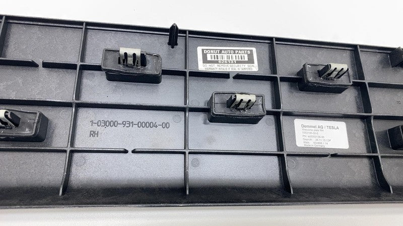 2016-2020 Tesla Model X Front Passenger Door Sill Step Welcome Plate T