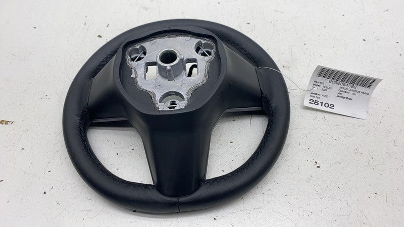 ⭕ 2021-2023 Tesla Model 3 Steering Wheel Assy Leather Black Heated 149