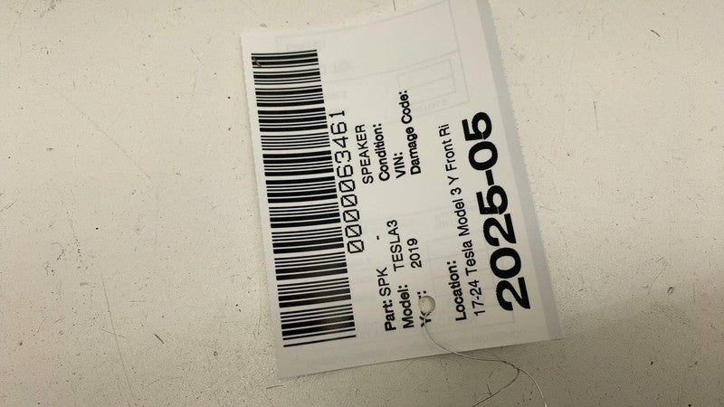 ⭕ 2017-2023 Tesla Model 3 Y Front Door Audio System Woofer Speaker 107