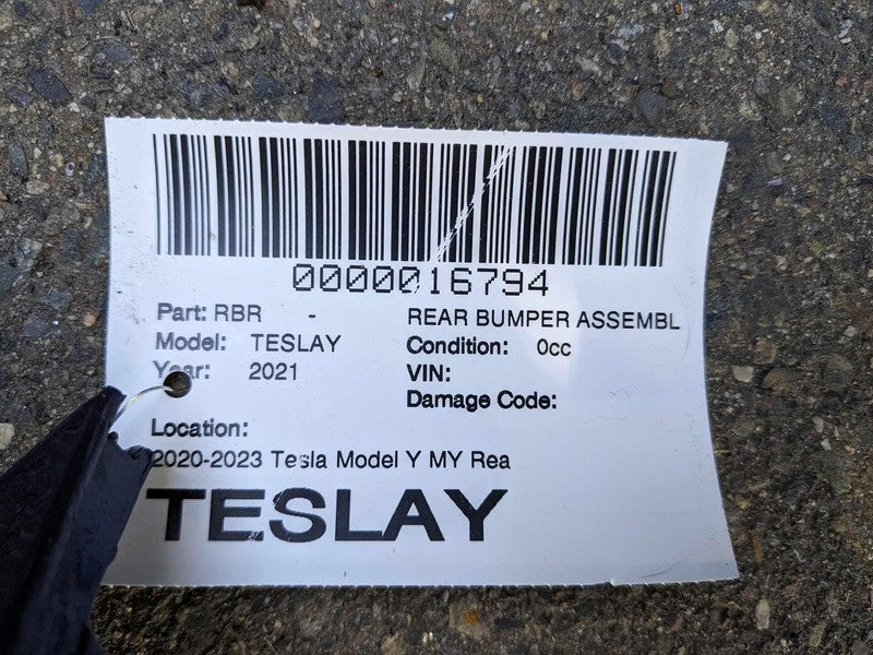 ⭕ 2020-2022 Tesla Model Y MY Rear Bumper Fascia Cover Assembly Solid B