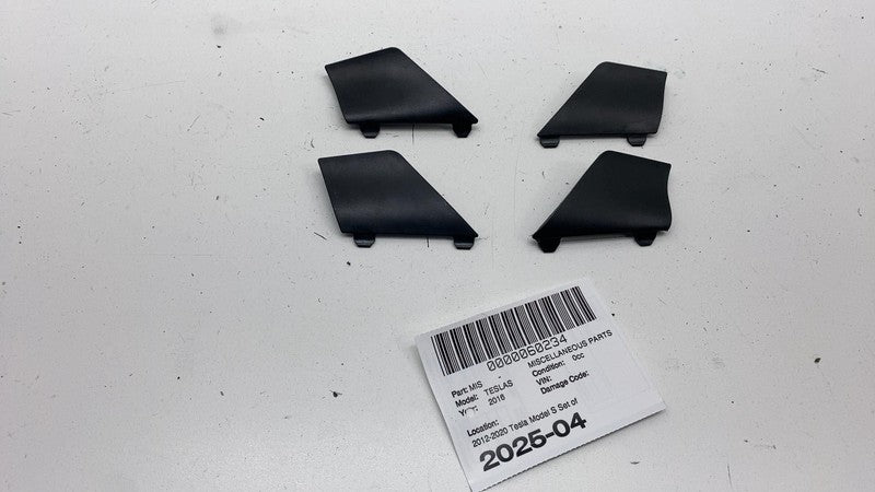 ⭕ 12-20 Model S Set of 4 Front & Rear Door Handle Insert Trim Cover 1002974-00-E