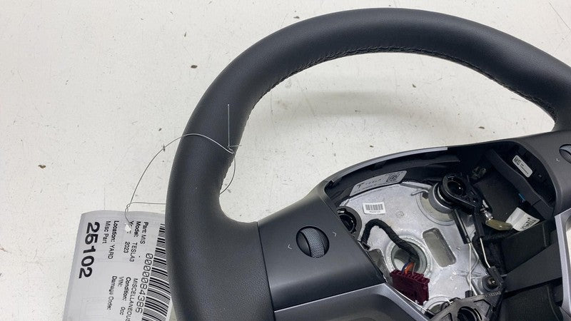 ⭕ 2021-2023 Tesla Model 3 Steering Wheel Assy Leather Black Heated 149