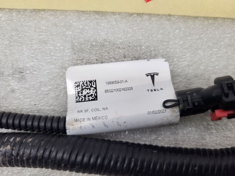 198905901A 2020-2023 Tesla Model Y MY Rear Chassis Subframe Coil Wiring Harness Cable Wire